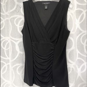 White House Black Market sleeveless v-neck top.